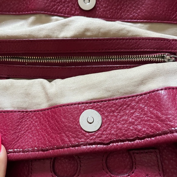 Tory Burch red leather tote bag - Picture 13 of 14